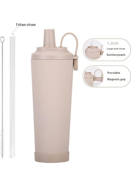 Taşınabilir Manyetik Emme Saplı Su Dağı 830ML Büyük Kapasiteli Yalıtım Kabı Büyük Delikli Inci Su Dağı Emilebilir (Yurt Dışından)