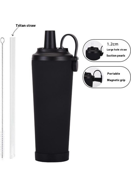 Taşınabilir Manyetik Emme Saplı Su Dağı 830ML Büyük Kapasiteli Yalıtım Kabı Büyük Delikli Inci Su Dağı Emilebilir (Yurt Dışından)