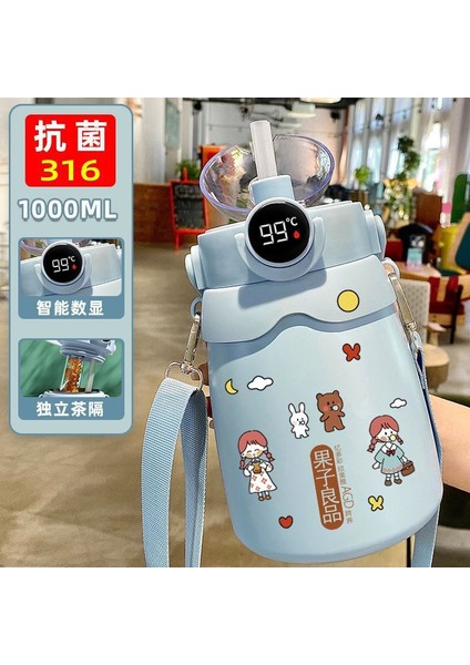 316 Paslanmaz Çelik Yalıtım Kabı Kalınlaştırılmış Büyük Kapasiteli Su Isıtıcısı Ev Öğrencileri Pipetli Taşınabilir Yüksek Değerli Büyük Göbek Kabı (Yurt Dışından)