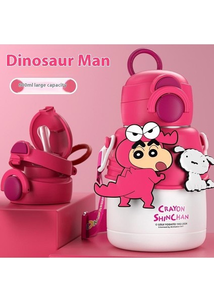 Ultraman Çocuk Isı Yalıtım Dağı Erkek Su Dağı 316 Paslanmaz Çelik Su Şişesi Okul Öğrencileri Için Pipetli Daklar (Yurt Dışından)