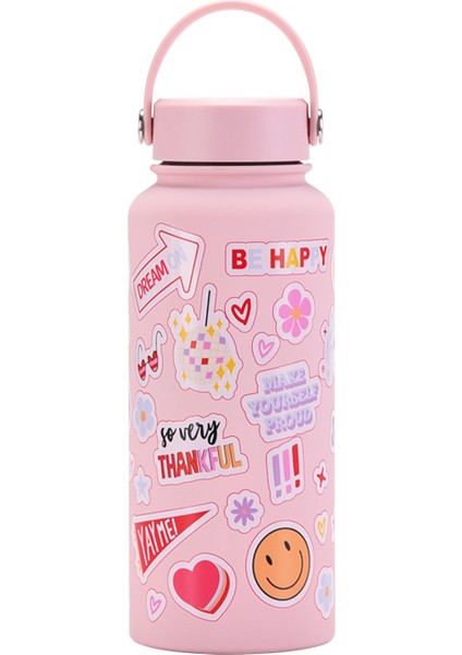 1l Yalıtımlı Dak Büyük Kapasiteli Geniş Ağızlı Taşınabilir Vakumlu Spor Su Isıtıcısı Açık Baskı Su Dağı Kadın (Yurt Dışından)