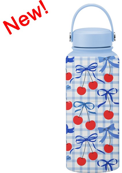 1l Yalıtımlı Dak Büyük Kapasiteli Geniş Ağızlı Taşınabilir Vakumlu Spor Su Isıtıcısı Açık Baskı Su Dağı Kadın (Yurt Dışından)