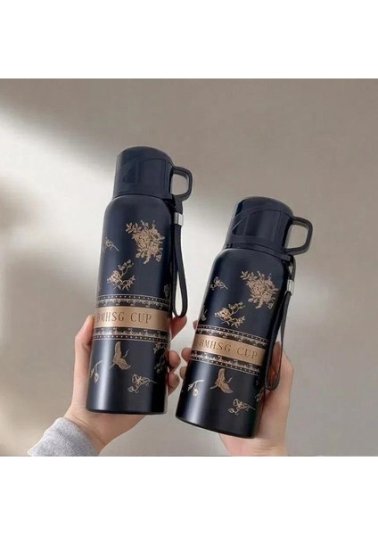 Gardenya Yüksek Değerli Su Dağı Paslanmaz Çelik Yalıtım Kabı Büyük Kapasiteli Basit Taşınabilir Erkek ve Kadın Çay Fincanı Alt (Yurt Dışından)