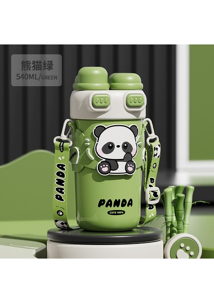 Yaz Kızları Saman Dak Yüksek Değerli Büyük Kapasiteli Taşınabilir Yalıtım Kabı Çift Içme Öğrencileri Panda Içme Dakları (Yurt Dışından)