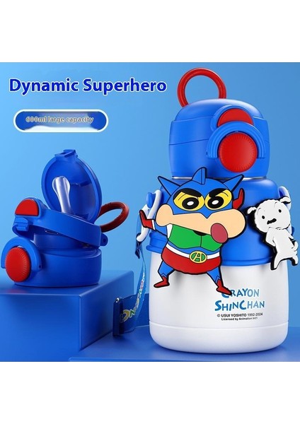 Ultraman Çocuk Isı Yalıtım Dağı Erkek Su Dağı 316 Paslanmaz Çelik Su Şişesi Okul Öğrencileri Için Pipetli Daklar (Yurt Dışından)