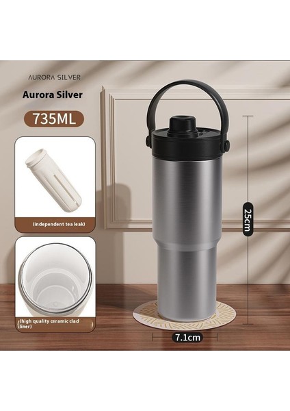 Yüksek Değerli Büyük Kapasiteli Pipetli Çift Içimli 316 Paslanmaz Çelik Seramik Astarlı Yalıtımlı Dak Taşınabilir Araba Dağı (Yurt Dışından)