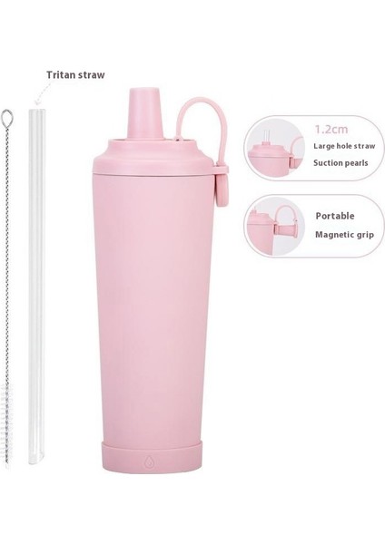 Taşınabilir Manyetik Emme Saplı Su Dağı 830ML Büyük Kapasiteli Yalıtım Kabı Büyük Delikli Inci Su Dağı Emilebilir (Yurt Dışından)