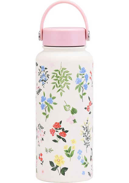 1l Yalıtımlı Dak Büyük Kapasiteli Geniş Ağızlı Taşınabilir Vakumlu Spor Su Isıtıcısı Açık Baskı Su Dağı Kadın (Yurt Dışından)