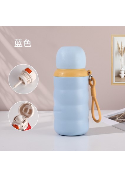 Tırtıl Yalıtım Kabı Çocuklar 316 Paslanmaz Çelik Yüksek Değerli Gıda Sınıfı Su Dağı Ev Tipi Pipetli Açılır Dak (Yurt Dışından)