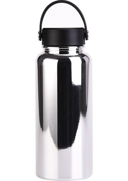 Büyük Kapasiteli 1l Spor Su Şişesi Paslanmaz Çelik Amerikan Geniş Ağızlı Yalıtım Kabı Taşınabilir Açık Su Dağı Özelleştirilmiş (Yurt Dışından)