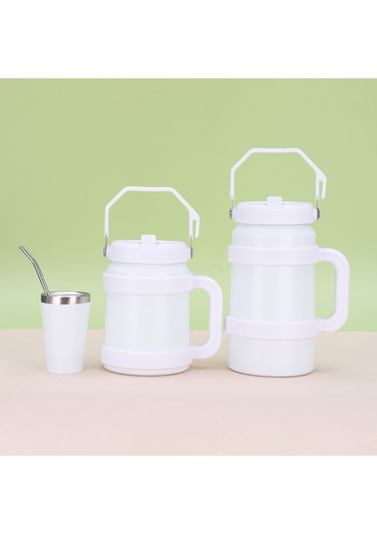 Açık Büyük Kapasiteli 304 Paslanmaz Çelik Taşınabilir Spor Dağcılık Yalıtım El Saman Dak Seti (Yurt Dışından)