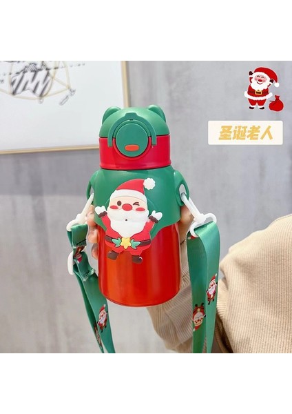 Netflix Eğlenceli Çocuk Yalıtımlı Dak 316 Gıda Sınıfı Öğrenciler Anaokulu Saman Su Dağı Boyunca Eğimli Hediye Su Şişesi (Yurt Dışından)