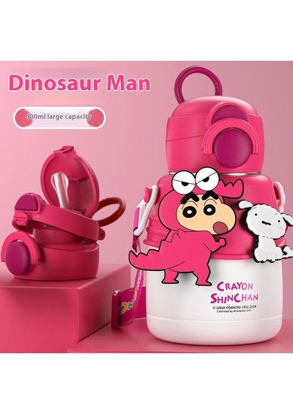 Pony Paulie Çocuk Isı Yalıtım Dağı Pipetli Anaokulu Özel Su Şişesi 316 Gıda Sınıfı Bebek Su Dakları (Yurt Dışından)