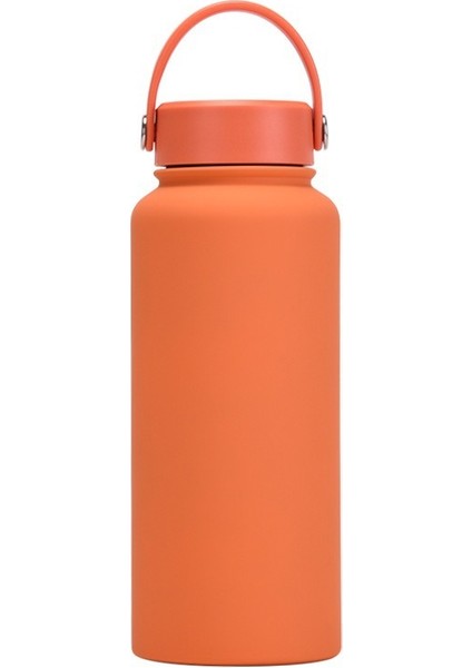 Büyük Kapasiteli 1l Spor Su Şişesi Paslanmaz Çelik Amerikan Geniş Ağızlı Yalıtım Kabı Taşınabilir Açık Su Dağı Özelleştirilmiş (Yurt Dışından)