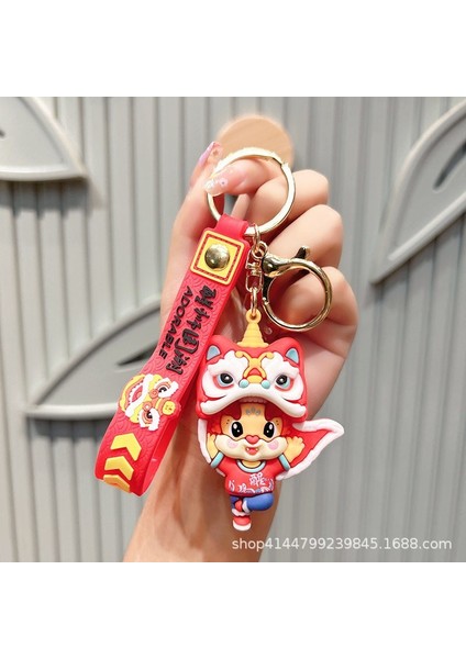 Yeni Yıl Maskotu Karikatür Çekicilik Anahtarlık Kolye Bebek Karikatür Hediyeler (Yurt Dışından)