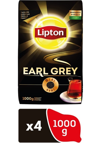 Earl Grey Dökme Çay 4 x 1 kg