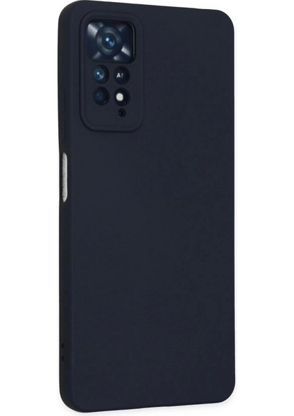 Xiaomi Redmi Note 11 Pro Kılıf Nano Içi Kadife Silikon - Lacivert modelleri