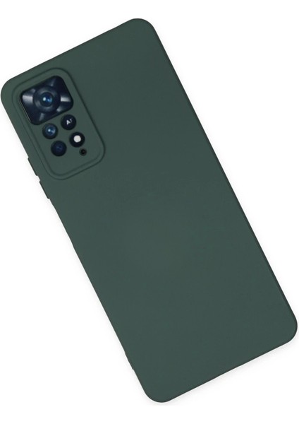 Xiaomi Redmi Note 11 Pro Kılıf Nano Içi Kadife Silikon - Koyu Yeşil fiyatları