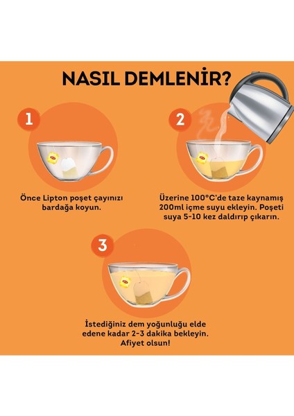 Slim Plus Kayısılı Bardak Poşet Çay 20 x 1.8g Üçlü Set fırsatları