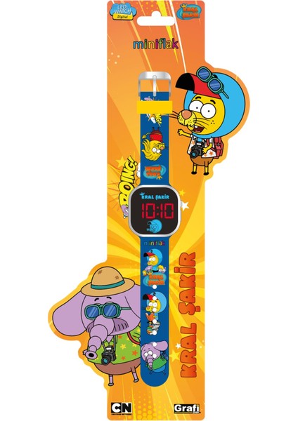 Kral Şakir Lisanslı KS8001 Mavi Square LED Çocuk Saati fiyatları