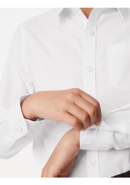 2'li Slim Fit Uzun Kollu Gömlek (2-18 Yaş)