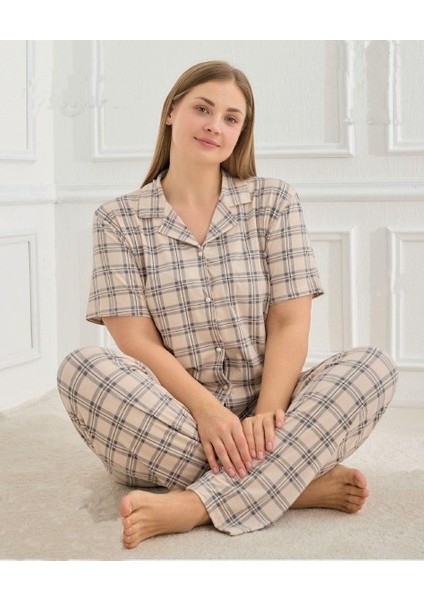 50501 Milan Kumaş Battal Boy Pijama Takım