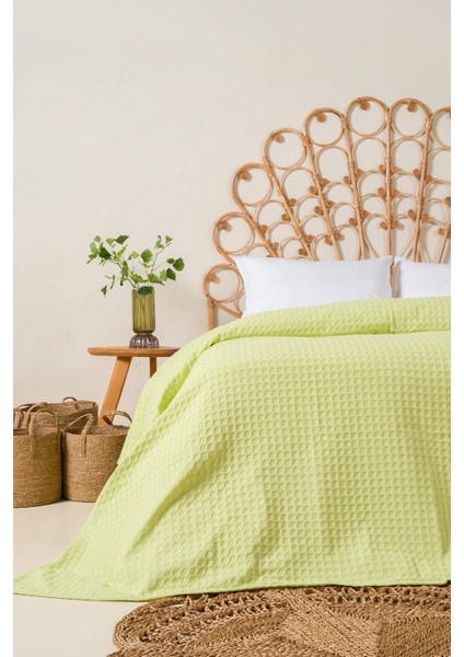 Viva %100 Pamuk Lime Yeşil Pike 200X220 2604