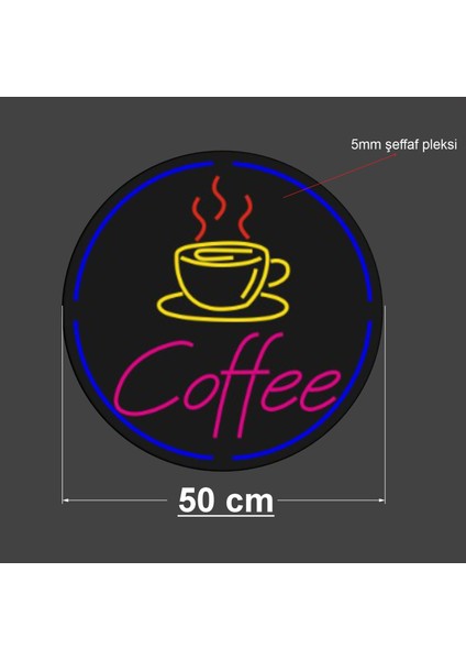 Coffee Neon LED Tabela