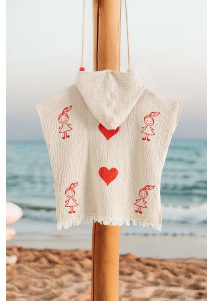 Organik %100 Pamuk Müslin Çocuk Panço - Lovely fiyatları