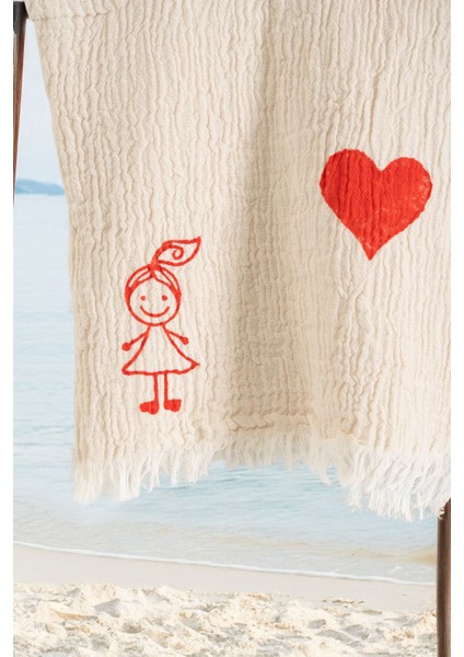 Organik %100 Pamuk Müslin Çocuk Panço - Lovely modelleri