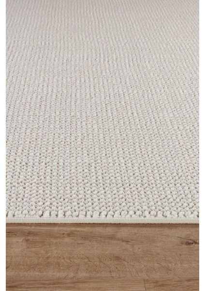 Stockholm Polyester Yumuşak Dokulu Bukleli Dokuma Makina Halısı Oturma Odası Salon Mutfak Halısı Beyaz Yolluk indirimleri