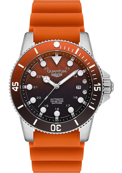 BAR1115.388 Otomatik Kol Saati | 44 mm Kasa, Silikon Kordon, 20 Atm Su Geçirmez