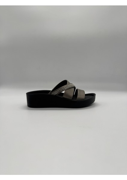 1400-184 Şeritli Taşlı Ortopedik Kadın Ev Terliği fiyatları