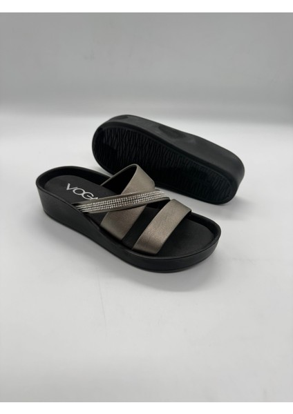 1400-184 Şeritli Taşlı Ortopedik Kadın Ev Terliği modelleri