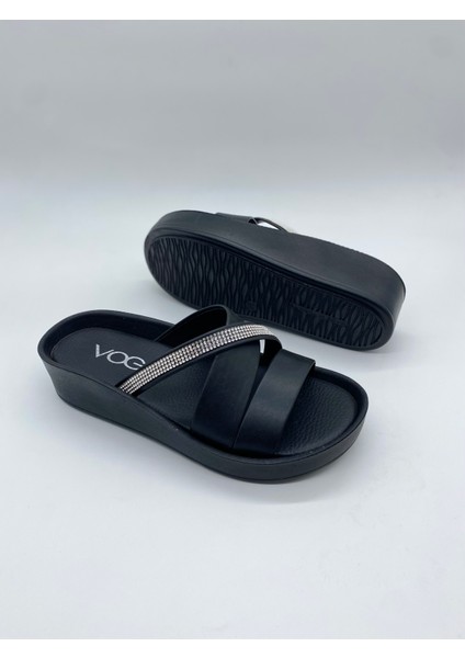 1400-184 Şeritli Taşlı Ortopedik Kadın Ev Terliği modelleri