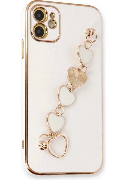 iPhone 12 Kılıf Esila Silikon - Beyaz