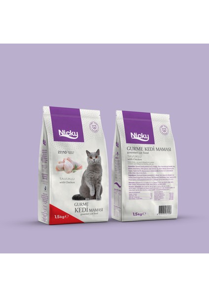 Gurme Kedi Maması 1.5 kg x 2 Adet
