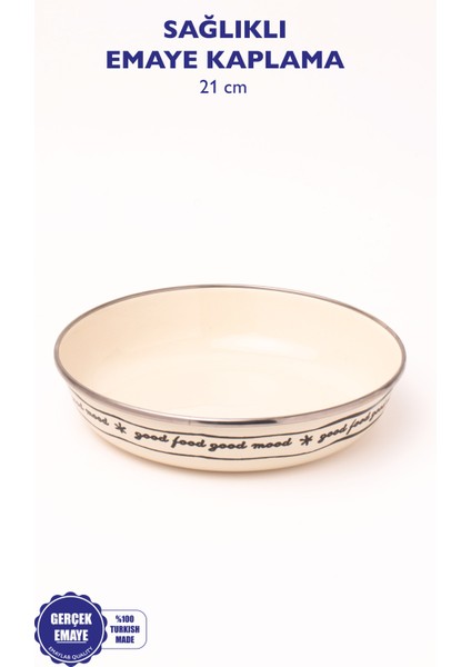 Mood Emaye Bowl Tabağı - Bowl Kase - Salata Kasesi - Sunum Kasesi 21CM fiyatları