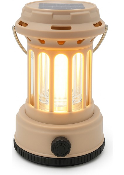 Kamp Lambası Solar Enerjili ve Type-C Şarjlı Yüksek Güçlü Kamp Feneri