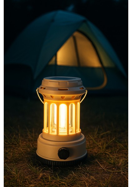 Kamp Lambası Solar Enerjili ve Type-C Şarjlı Yüksek Güçlü Kamp Feneri modelleri