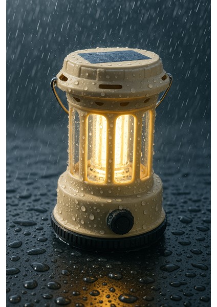 Kamp Lambası Solar Enerjili ve Type-C Şarjlı Yüksek Güçlü Kamp Feneri fırsatları