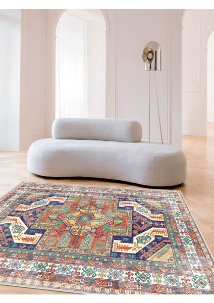 Vitage Mistik Etnik Desenli Eskitme Model Dokuma Taban Kilim fiyatları