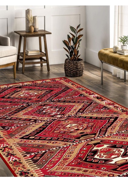 Vitage Eli Belinde Etnik Desen Eskitme Model Dokuma Taban Kilim modelleri