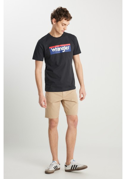 Slim Fit Dar Kesim Pamuklu Esnek Erkek Şort W211205211