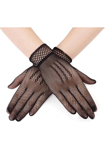 Bfs Siyah Renk Likralı File Eldiven Parmaklı Örgü Eldiven Yetişkin Boy fiyatları