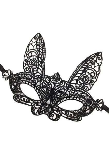 Bfs Siyah Renk Dantel Kesim Dantel Işlemeli Balo Parti Maskesi 7 No modelleri