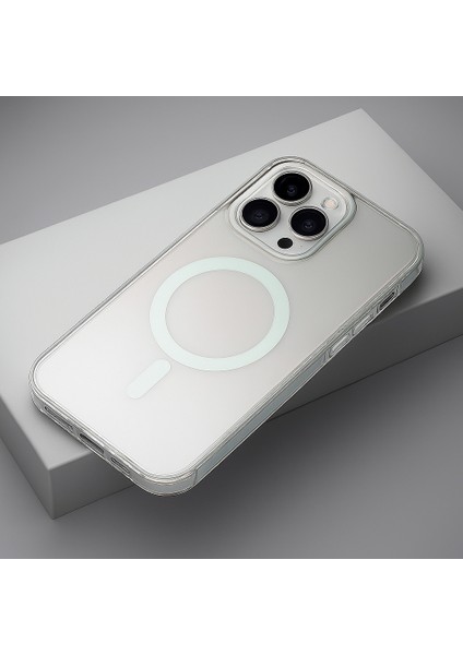 iPhone 15 Pro Max Beyaz Renk Geçişli Grace Premium Koruyucu Kılıf - Magsafe fiyatları