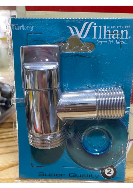 Wilhan Düz Kollu Krom Ara Musluk (Taharet Musluğu)
