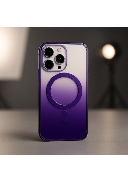 iPhone 15 Pro Max Mor Renk Geçişli Grace Premium Koruyucu Kılıf - Magsafe fiyatları