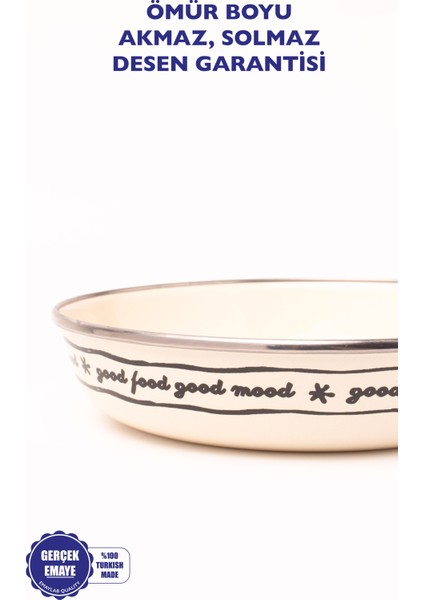 Mood Emaye Bowl Tabağı - Bowl Kase - Salata Kasesi - Sunum Kasesi 21CM fırsatları